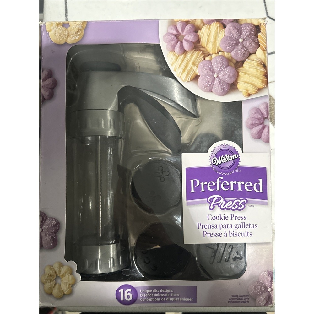 Wilton Preferred Press Cookie Press With 16‎ Disc Designs